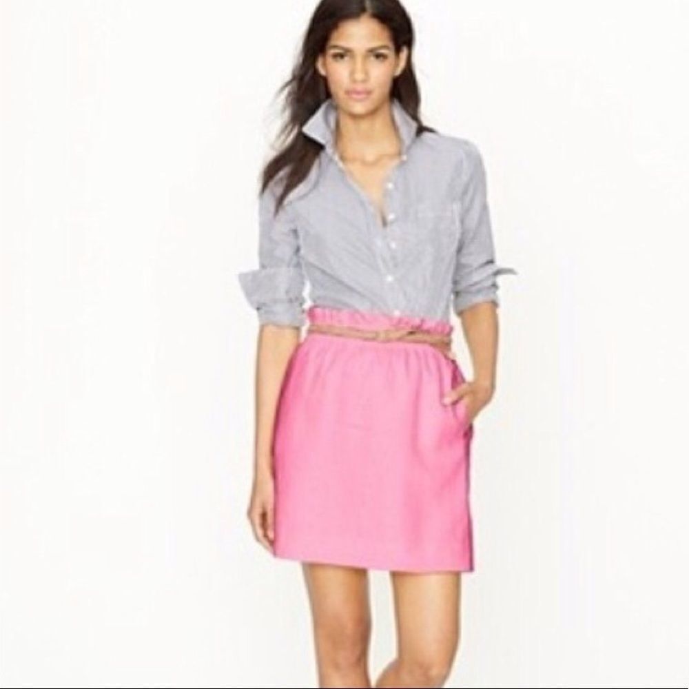 J. Crew Elastic Waist Bubblegum Pink Skirt size 0